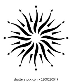 Firework vector icon