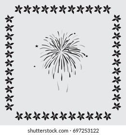 firework vector icon