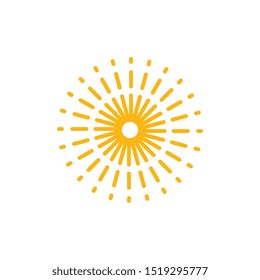 Firework vector icon illustration design template