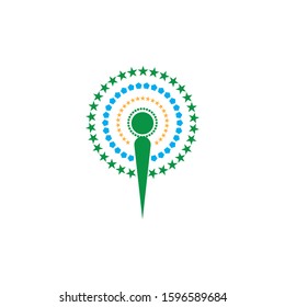 Firework vector icon illustration design template