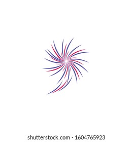 Firework vector icon illustration design template

