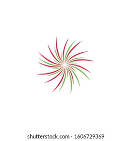 Firework vector icon illustration design template

