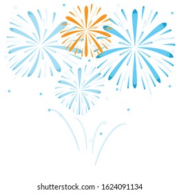 Firework vector icon illustration design template.on white background.