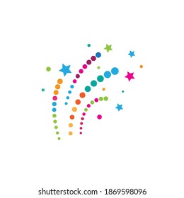 Firework vector icon illustration design template