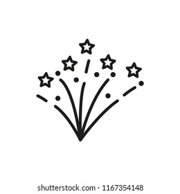 firework vector icon in trendy flat design