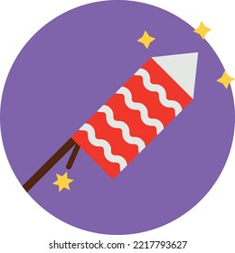 Firework Vector Icon which is suitable for commercial work and easily modify or edit it
