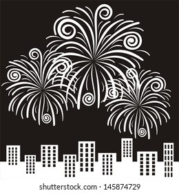 Firework vector illustration