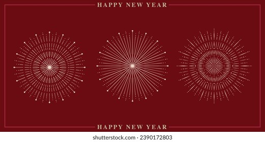 Firework Vector, Illustration, Calligraphy Design, Usable for Poster, Banners, Postcards, Wallpaper, Gifts etc