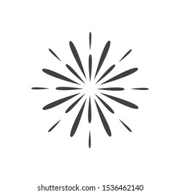 firework vector illustration icon design template