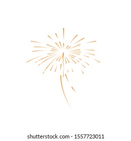 firework vector illustration icon design template