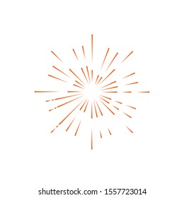 firework vector illustration icon design template