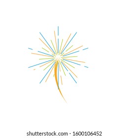 firework vector illustration icon design template