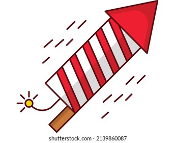 firework Vector illustration on a transparent background.Premium quality symbols. vector line flat  icon for concept and graphic design.