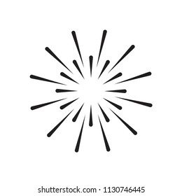 Firework Vector Template Design Illustration