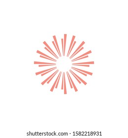 Firework vector template illustration concept