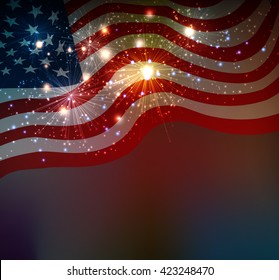 Fireworks background for 4th of July Independence Day