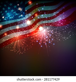 Fireworks background for  Independence Day