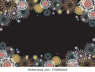 Material de fondo de fuegos artificiales sobre un fondo blanco