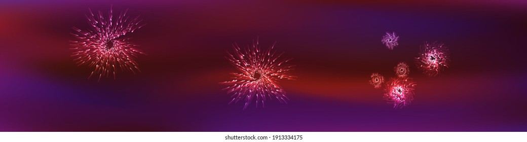 fireworks burst effect vector background