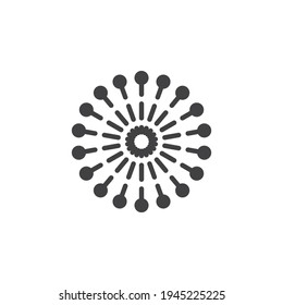 Fireworks burst vector icon. filled flat sign for mobile concept and web design. Firework stars glyph icon. Symbol, logo illustration. Vector graphics