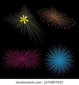 
fireworks celebrate festival star anniversary festive  birthday sparkle graphic colures spark colorful 