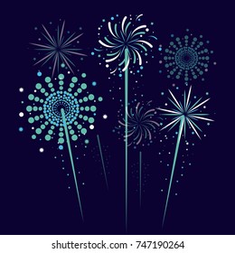 Fireworks and celebration