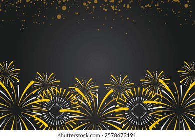 Fireworks Celebration Background, Celebrative banner template