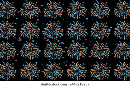 Fireworks and celebration background, winner, victory poster, banner
