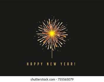 Fireworks and celebration background, winner, victory poster, banner 