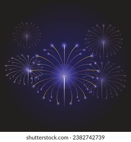Fireworks Celebration Image Vector Design