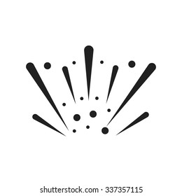 Fireworks, celebration, party icon vector image. Can also be used for party. Suitable for use on web apps, mobile apps and print media.