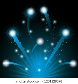 fireworks celebration scene background