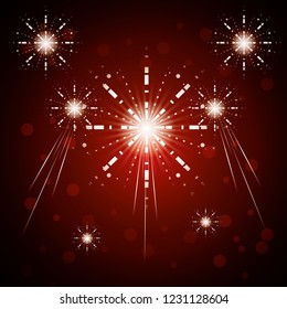 fireworks celebration scene background