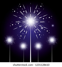 fireworks celebration scene background