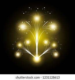 fireworks celebration scene background