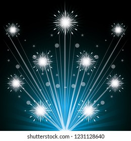 fireworks celebration scene background