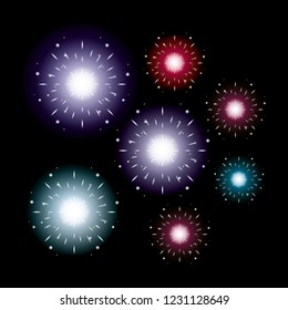 fireworks celebration scene background