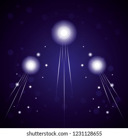 fireworks celebration scene background