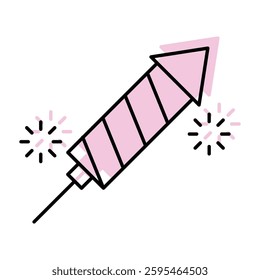 Fireworks color shadow thinline icon , vector, pixel perfect, illustrator file 