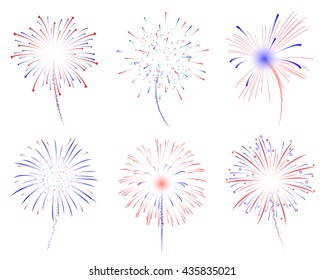 Fireworks Display Celebration Vector Illustration