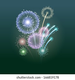 Fireworks, eps10 vector