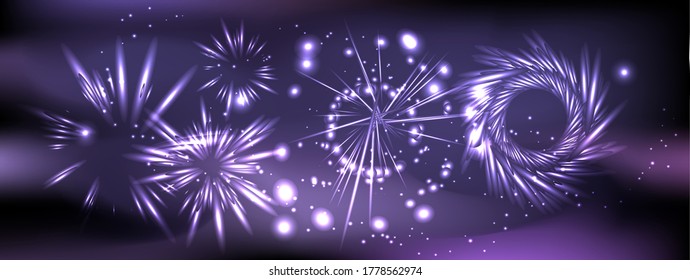 fireworks explosion blue
 monochrome, transparent stock vector background