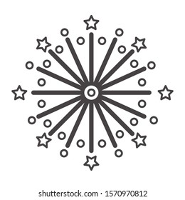 fireworks explosion circular splash with stars vector illustration design