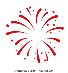 fireworks explosion decorative frame