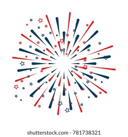 fireworks explosion decorative frame