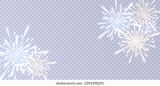 Fireworks explosion effect. Abstract star or sun. The effect of fast moving light. Vector background