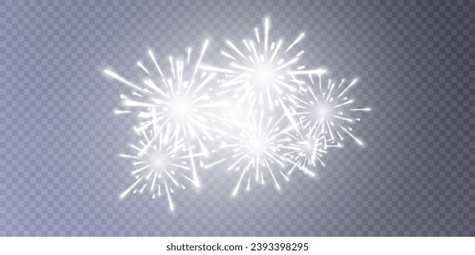 Fireworks explosion effect. Abstract star or sun. The effect of fast moving light. Vector background