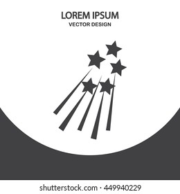 Fireworks explosion icon on the background