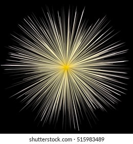 fireworks explosion fireworks on black background for holiday vector