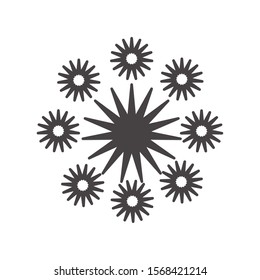 fireworks explosion splash isolated icon vector illustration design